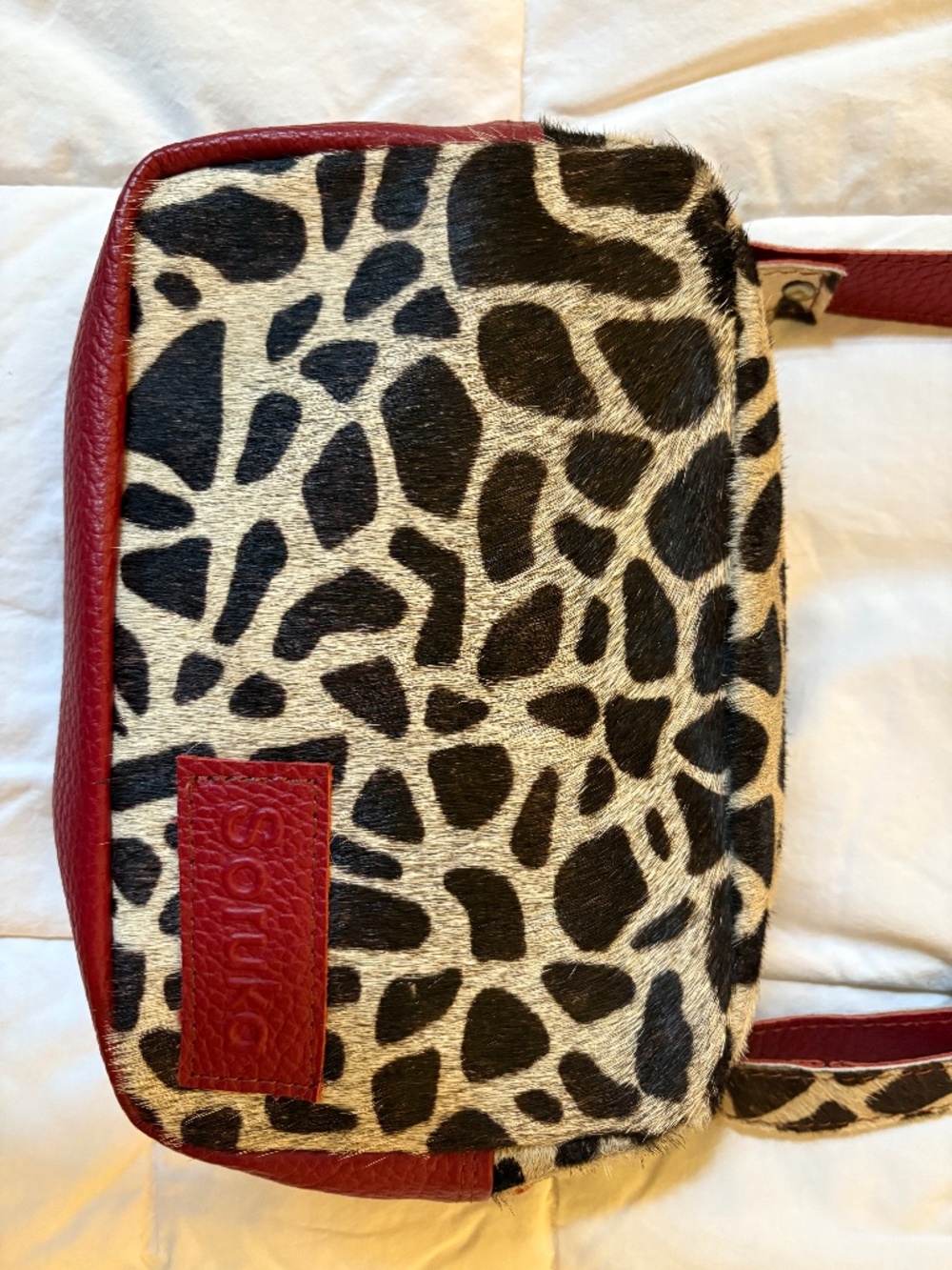 SORUKA® Leather Bristol Crossbody - Giraffe